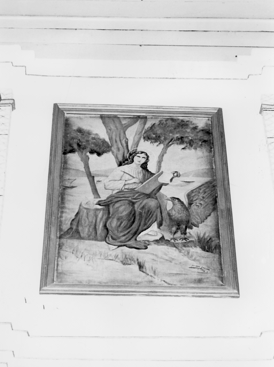 San Giovanni Evangelista (dipinto, elemento d'insieme) di Grasso Giuseppe (sec. XX)