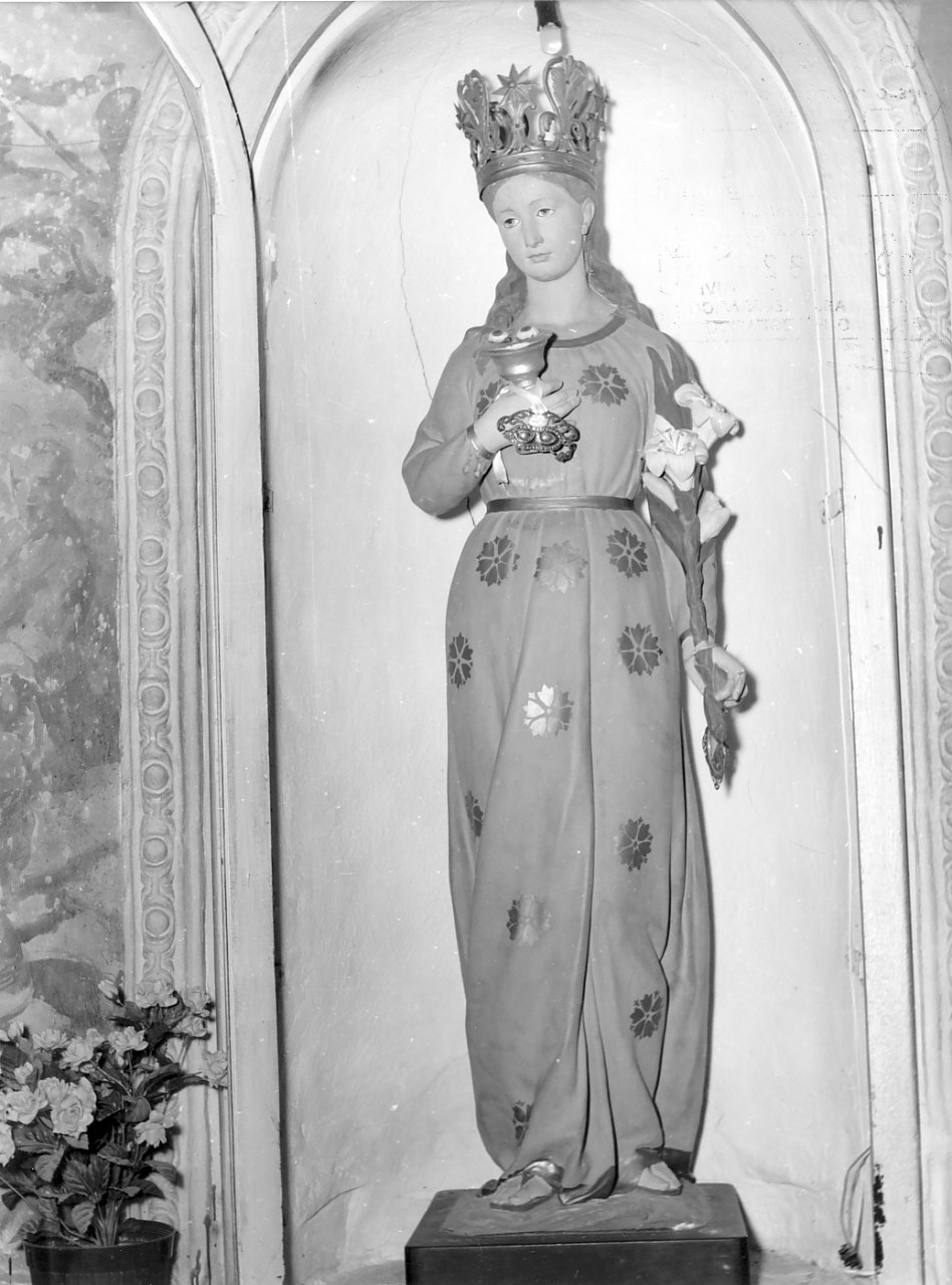 Santa Lucia (statua, opera isolata) - bottega Italia meridionale (sec. XX)