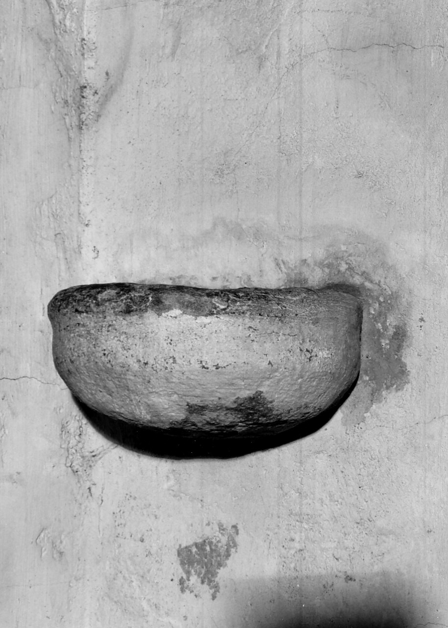 acquasantiera pensile, opera isolata - bottega calabrese (sec. XIX)