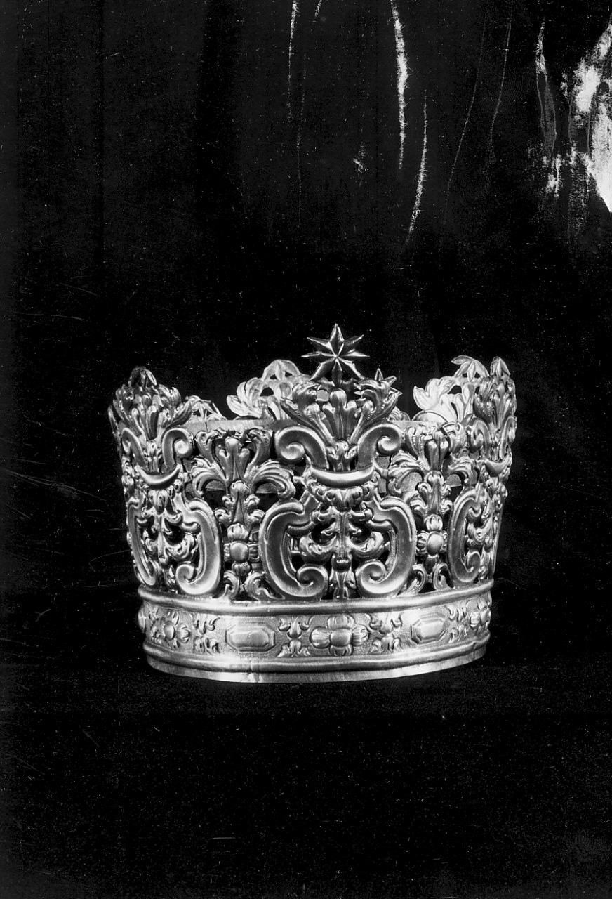 corona da statua, opera isolata - bottega Italia meridionale (sec. XIX)