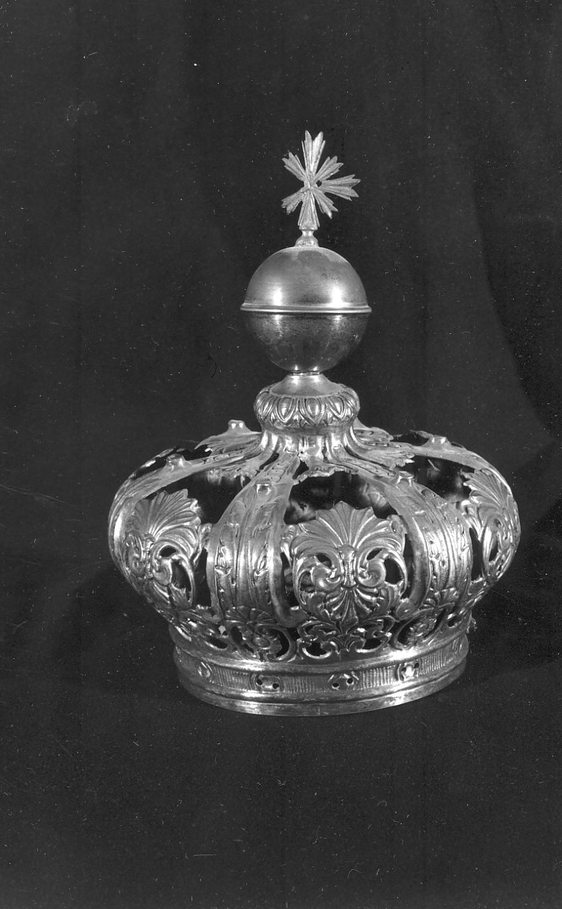 corona da statua, opera isolata - bottega Italia meridionale (sec. XIX)