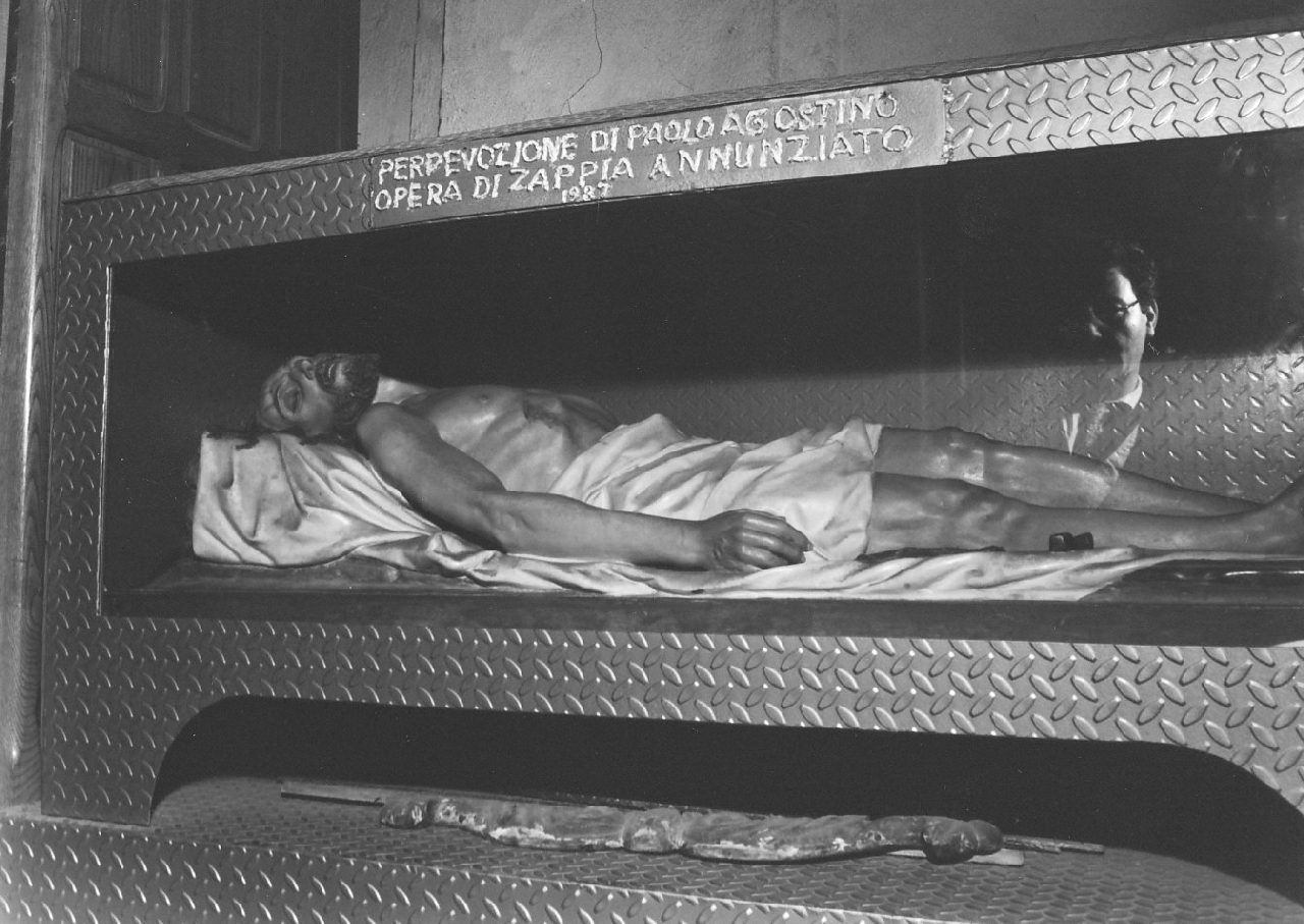 Cristo morto (statua, opera isolata) - bottega calabrese (sec. XIX)