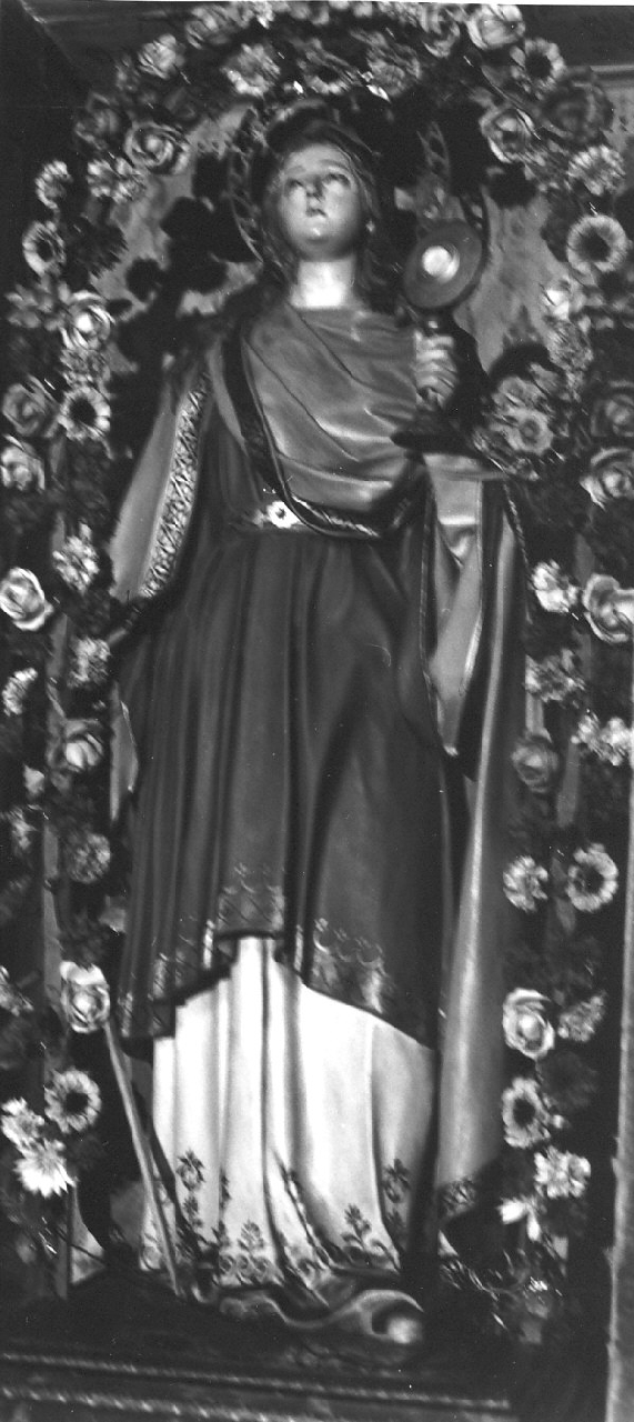 Santa Barbara (statua, opera isolata) - bottega Italia meridionale (fine/inizio secc. XIX/ XX)