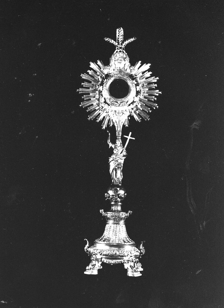 ostensorio - a raggiera - bottega napoletana (sec. XIX)