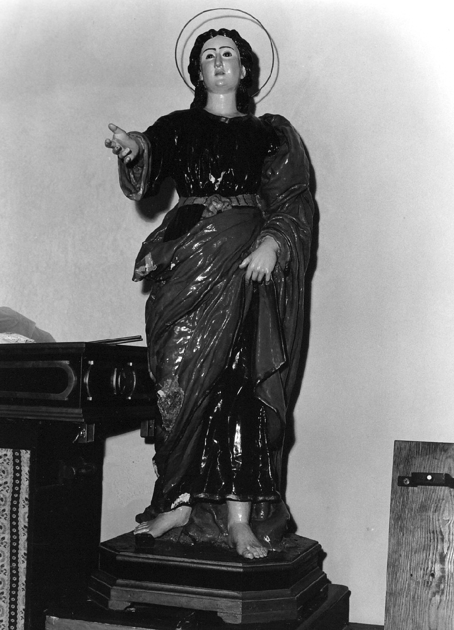 San Giovanni Evangelista (statua, opera isolata) - bottega Italia meridionale (sec. XIX)