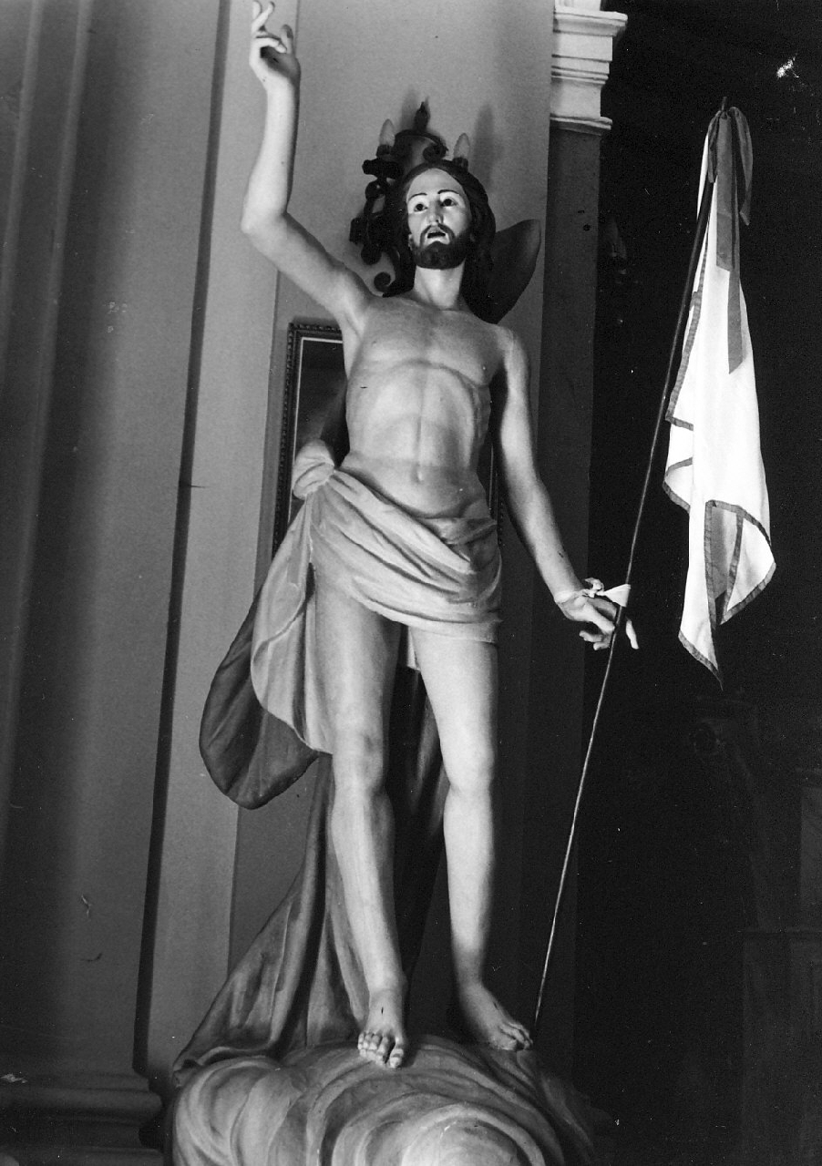 Cristo risorto (statua, opera isolata) di Mazzone Giuseppe (sec. XIX)