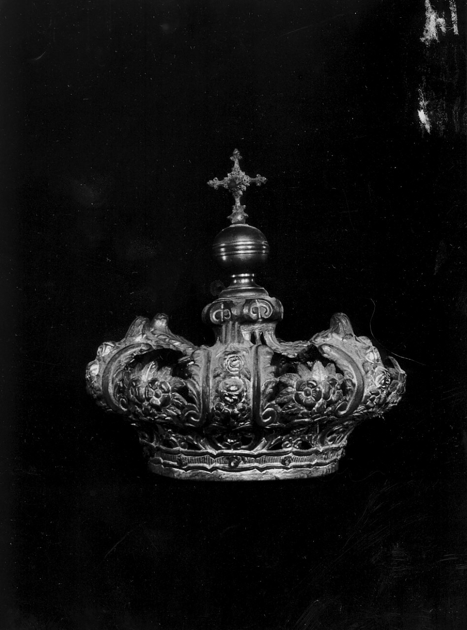 corona da statua, opera isolata - bottega Italia meridionale (fine sec. XIX)
