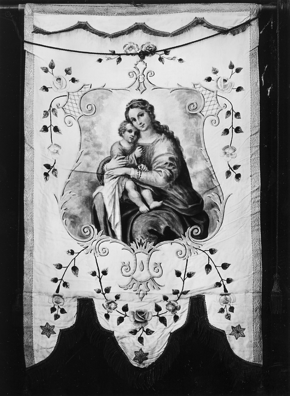 stendardo processionale, opera isolata - manifattura calabrese (inizio sec. XX)