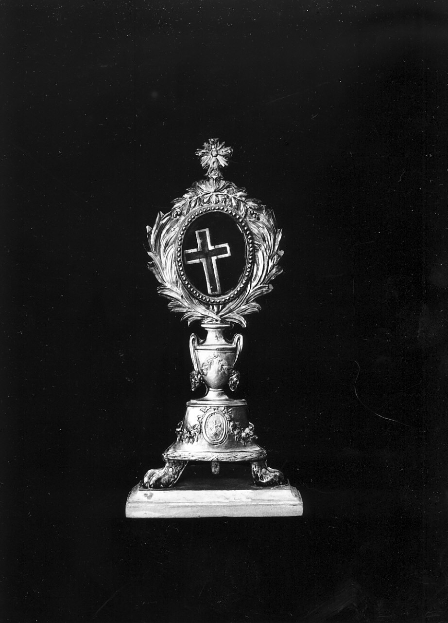 reliquiario - a ostensorio - bottega Italia meridionale (inizio sec. XIX)