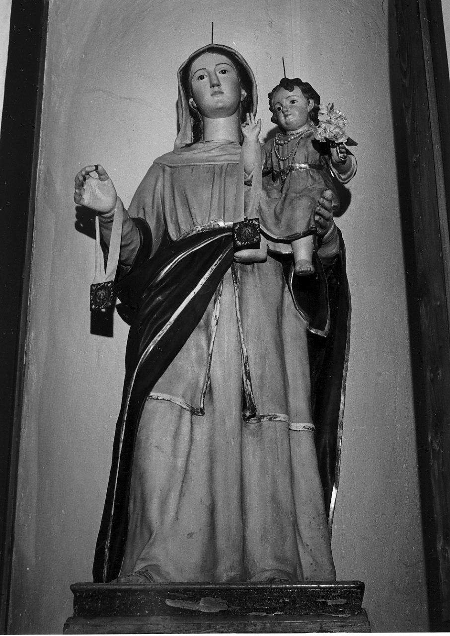Madonna del Carmelo (statua) - bottega Italia meridionale (sec. XIX)