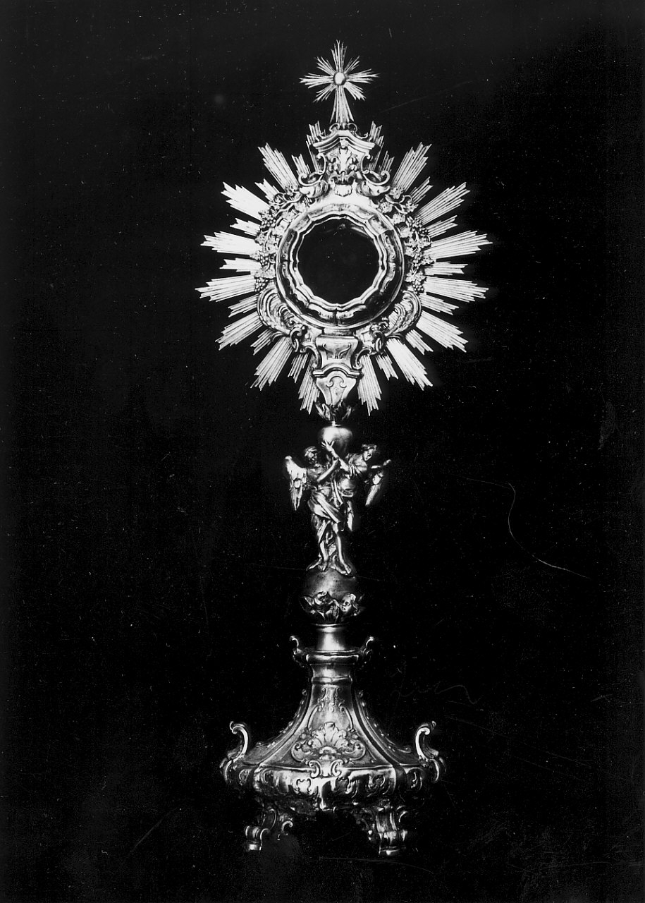 ostensorio - a raggiera - bottega napoletana (sec. XVIII)