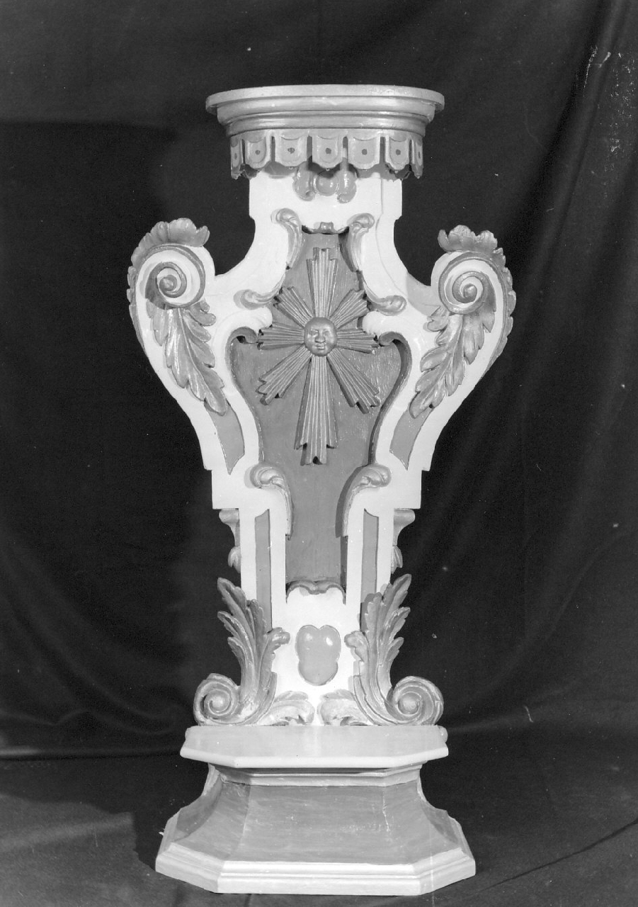 tronetto per esposizione eucaristica, opera isolata - bottega calabrese (sec. XIX)