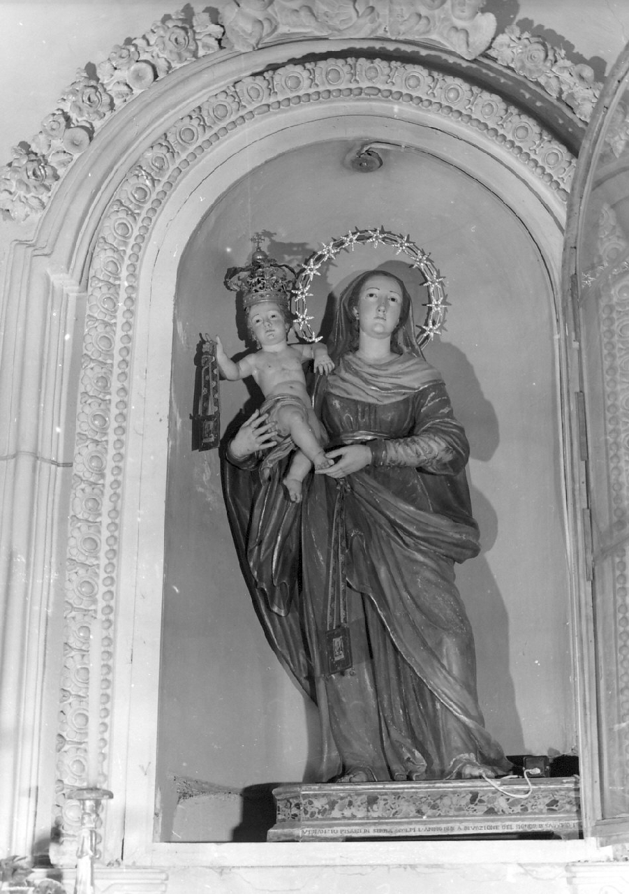 Madonna del Carmelo (statua, opera isolata) di Pisani Venanzio (sec. XIX)