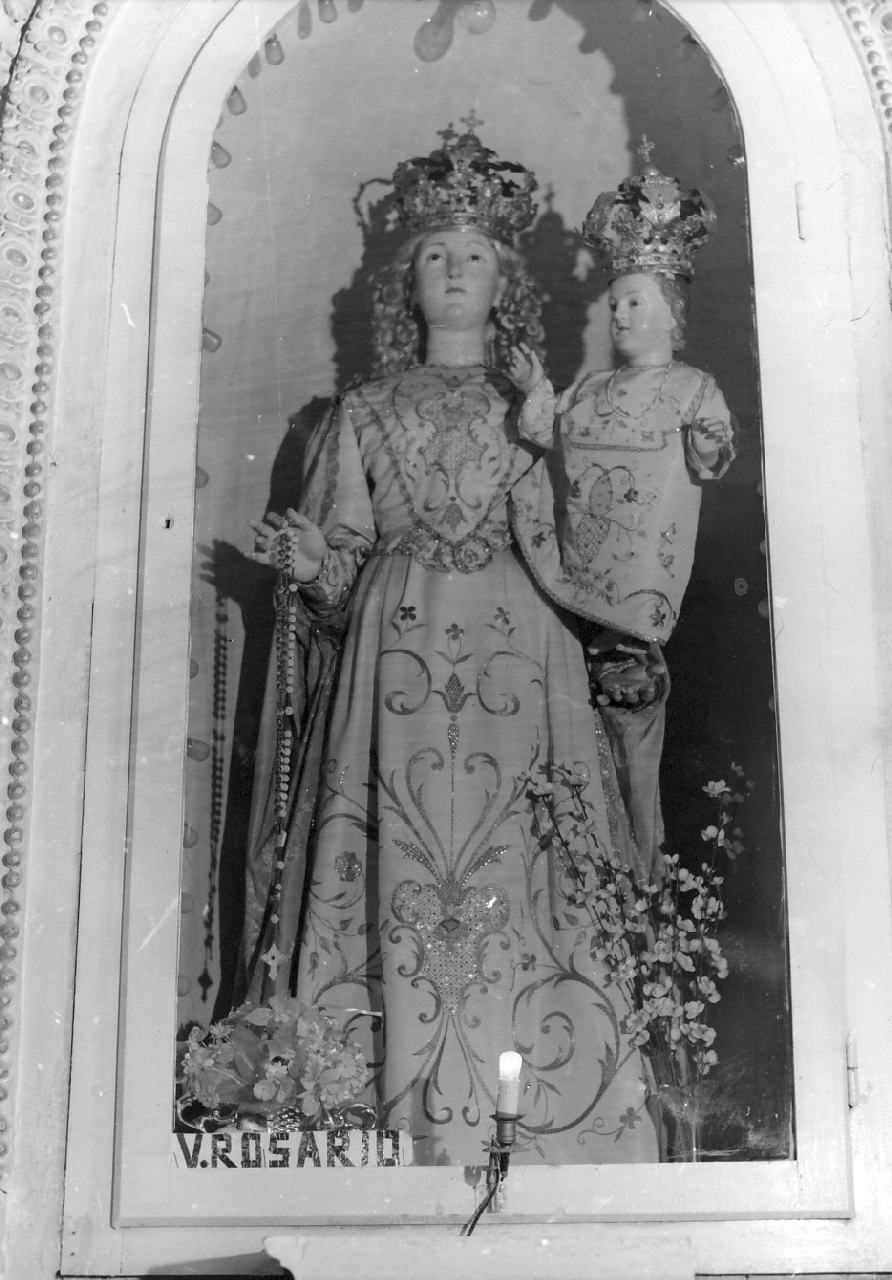Madonna del Rosario (manichino, opera isolata) - bottega calabrese (sec. XIX)