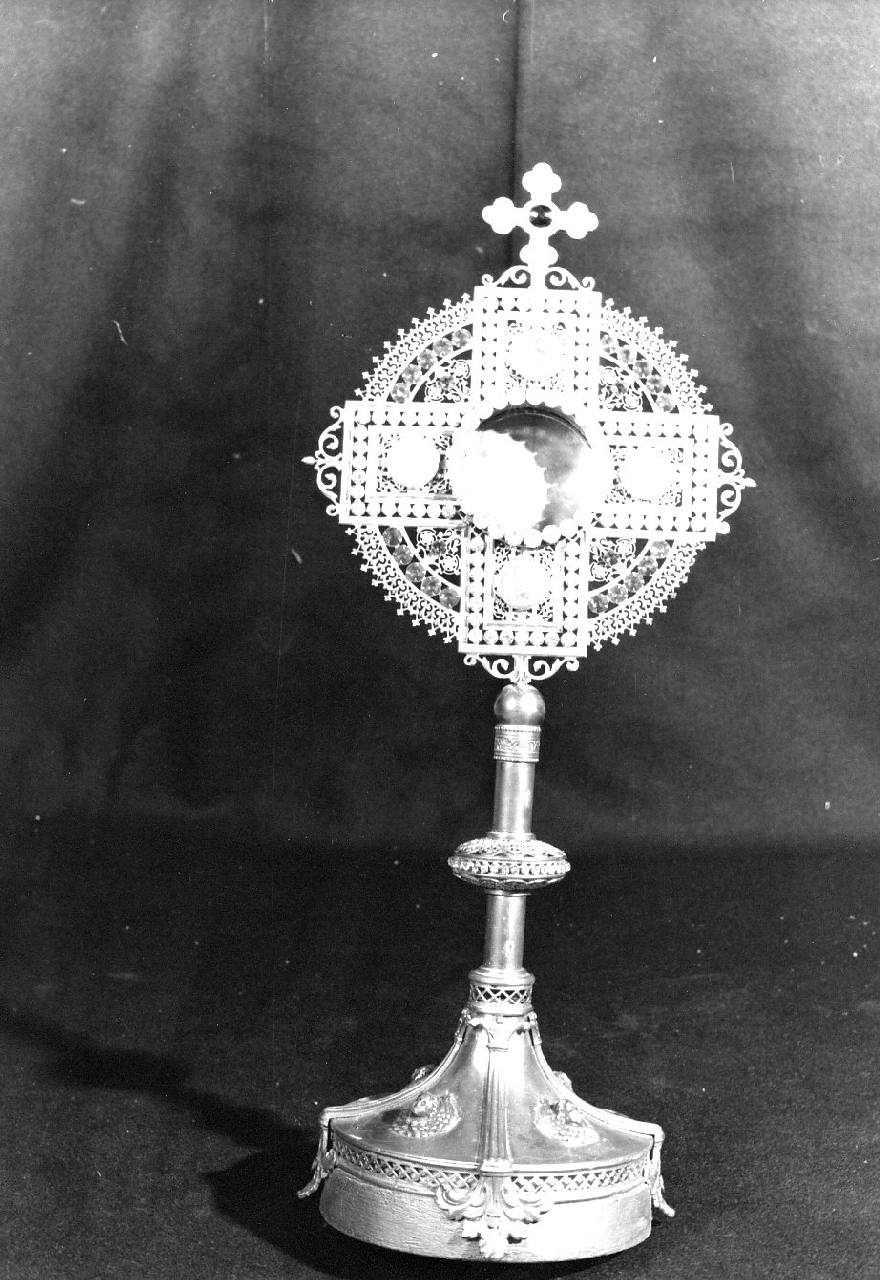 ostensorio - a raggiera, opera isolata - bottega calabrese (sec. XX)