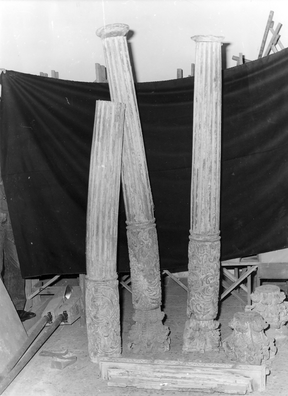 baldacchino, frammento - bottega calabrese (sec. XVIII)