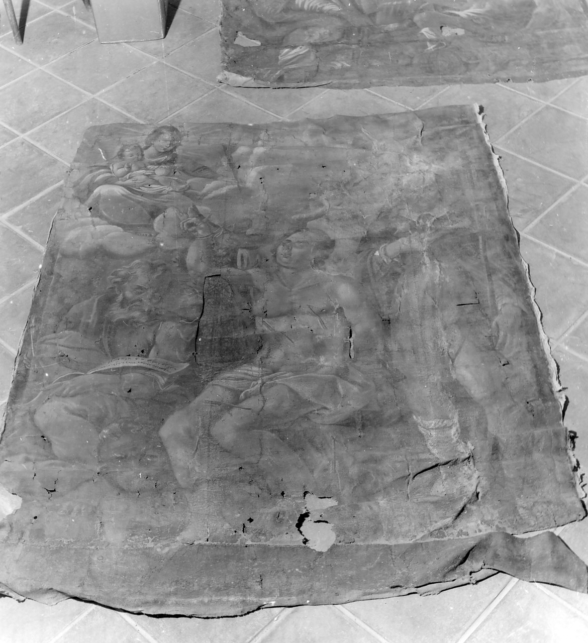 Madonna con Bambino e Santi (dipinto, opera isolata) - ambito Italia meridionale (fine/inizio secc. XVIII/ XIX)