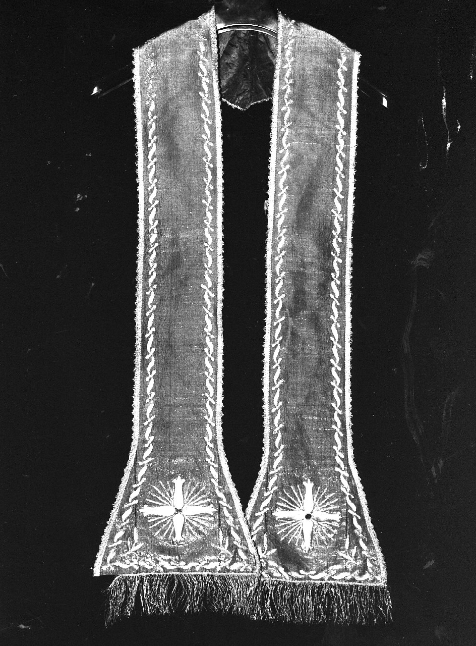 stola, opera isolata - manifattura calabrese (seconda metà sec. XIX)