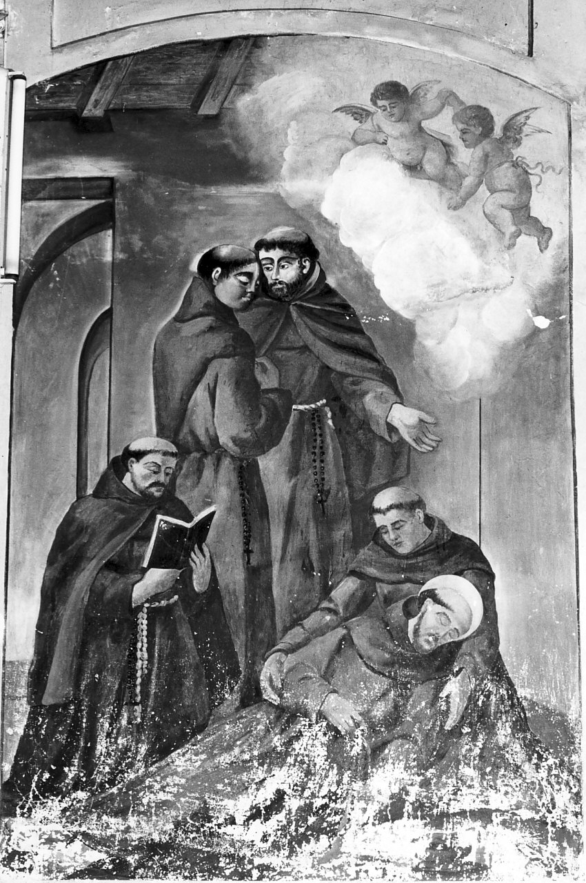 morte di San Francesco d'Assisi (dipinto, opera isolata) - ambito Italia meridionale (inizio sec. XX)