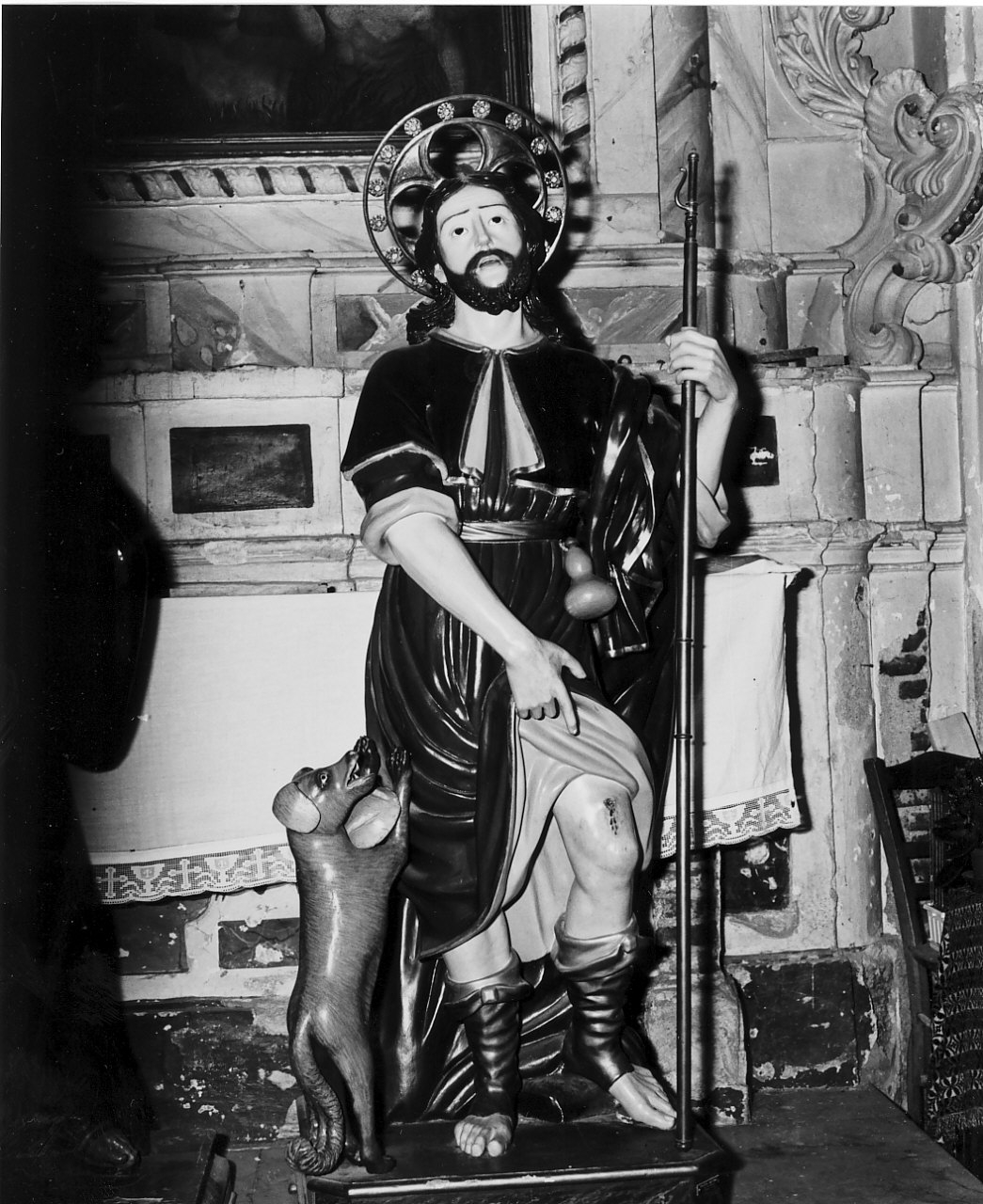 San Rocco (statua, opera isolata) - bottega calabrese (seconda metà sec. XIX)