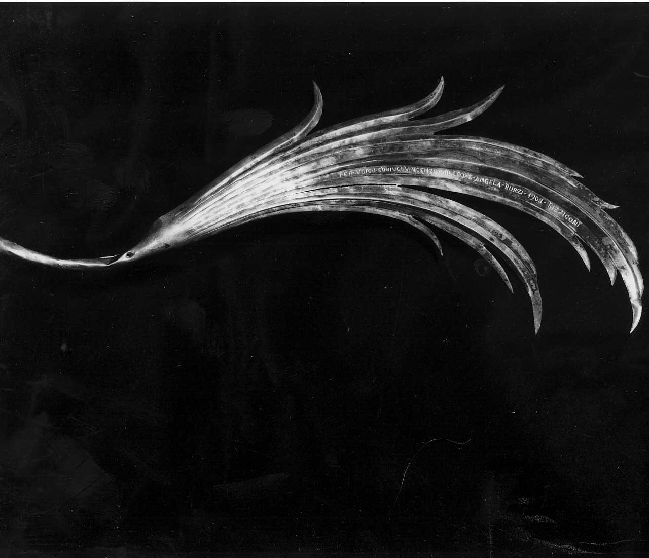 palma (attributo iconografico di immagine sacra, opera isolata) - bottega Italia meridionale (sec. XX)