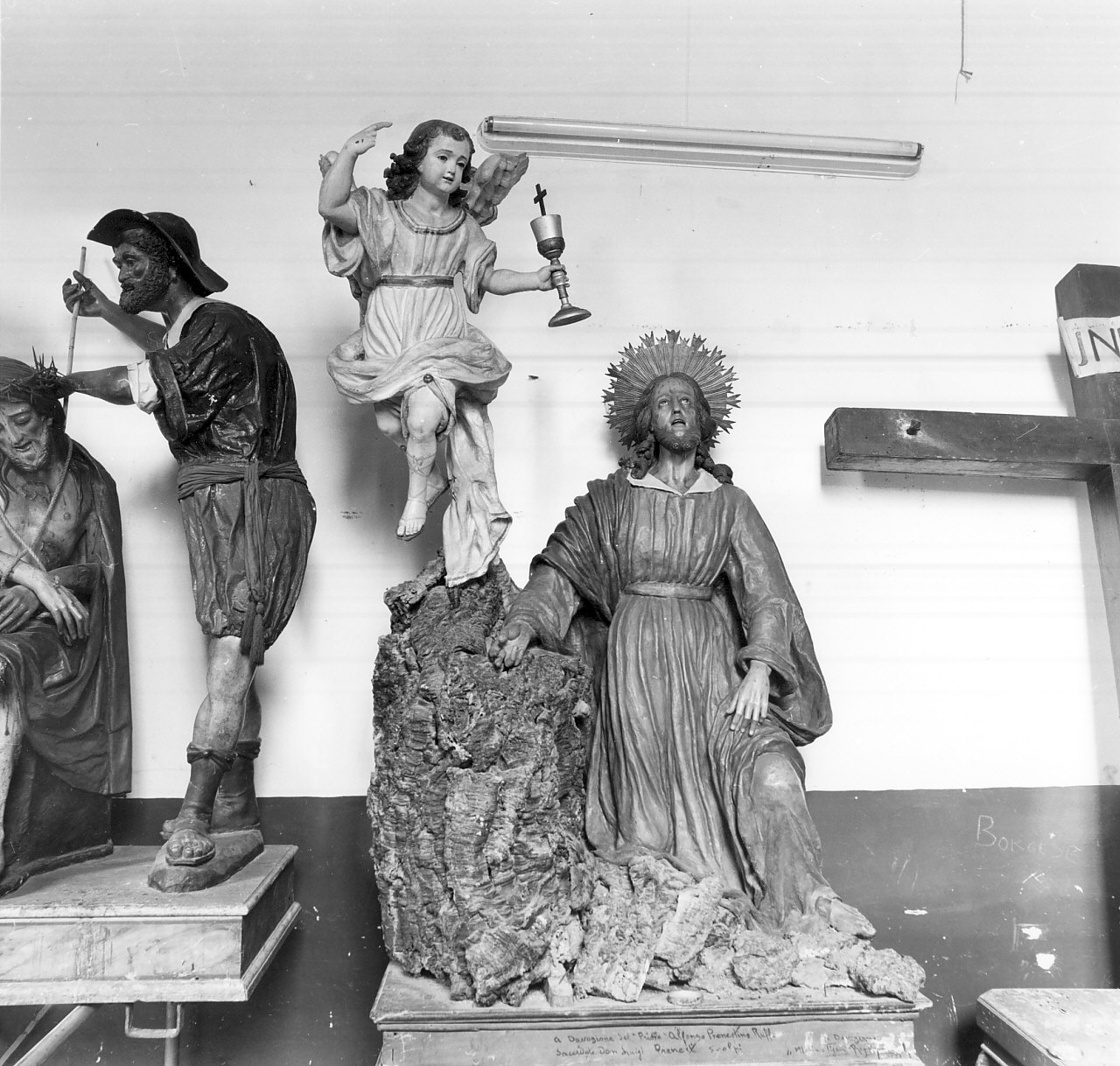 orazione di Cristo nell'orto di Getsemani (gruppo scultoreo processionale, opera isolata) di Prenestino Luigi (sec. XIX)