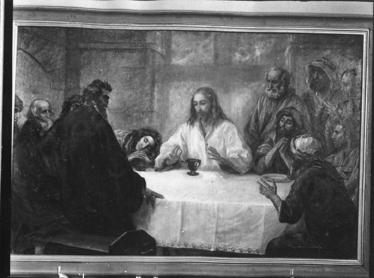 ultima cena (dipinto, opera isolata) di Jerace Francesco (sec. XX)