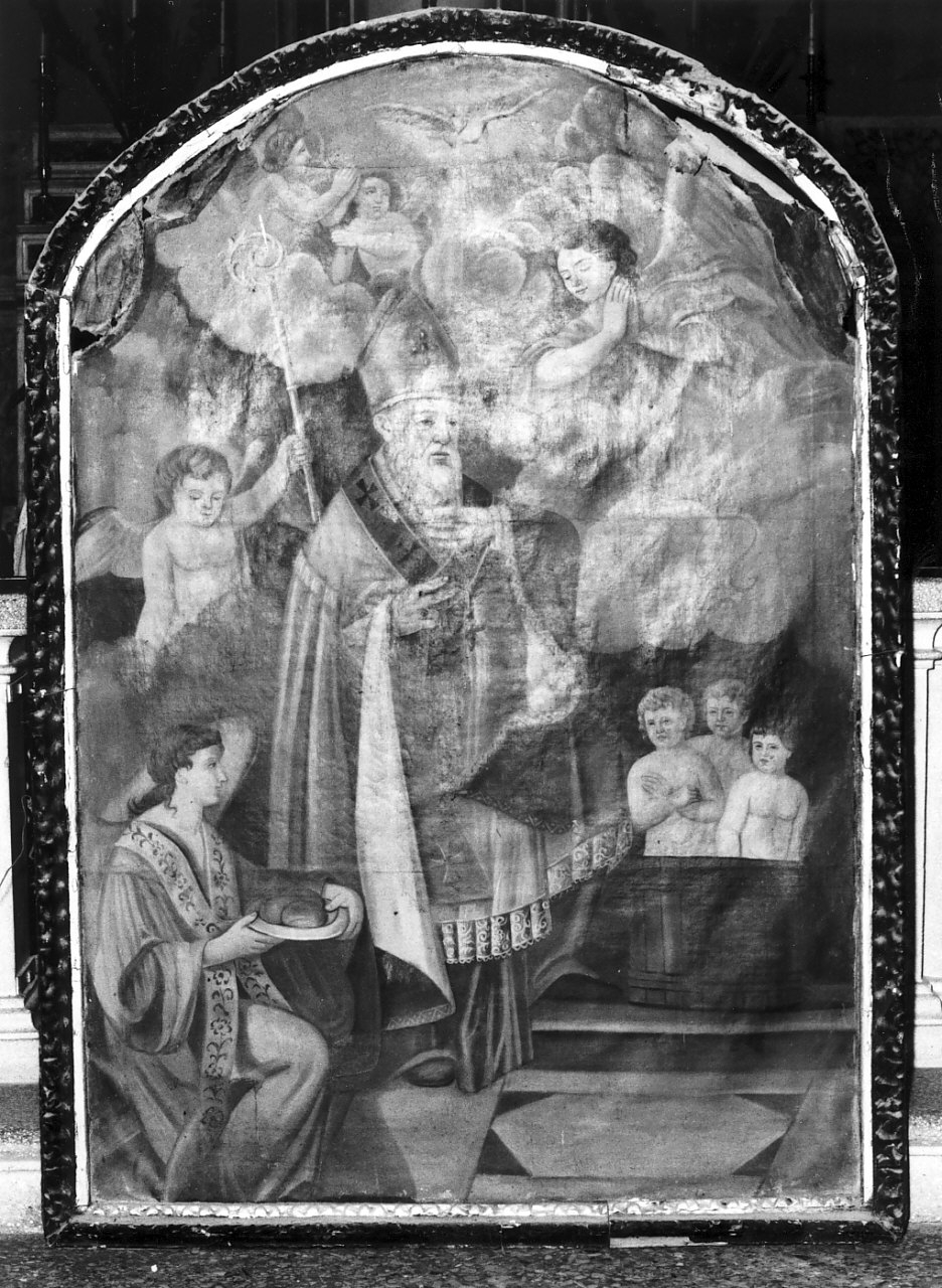 San Nicola di Bari resuscita i tre fanciulli (pala d'altare) - ambito calabrese (sec. XIX)