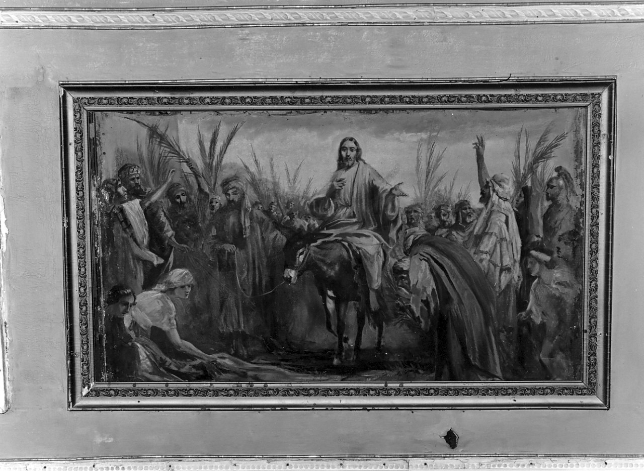 entrata di Cristo in Gerusalemme (dipinto, opera isolata) - ambito calabrese (inizio sec. XX)