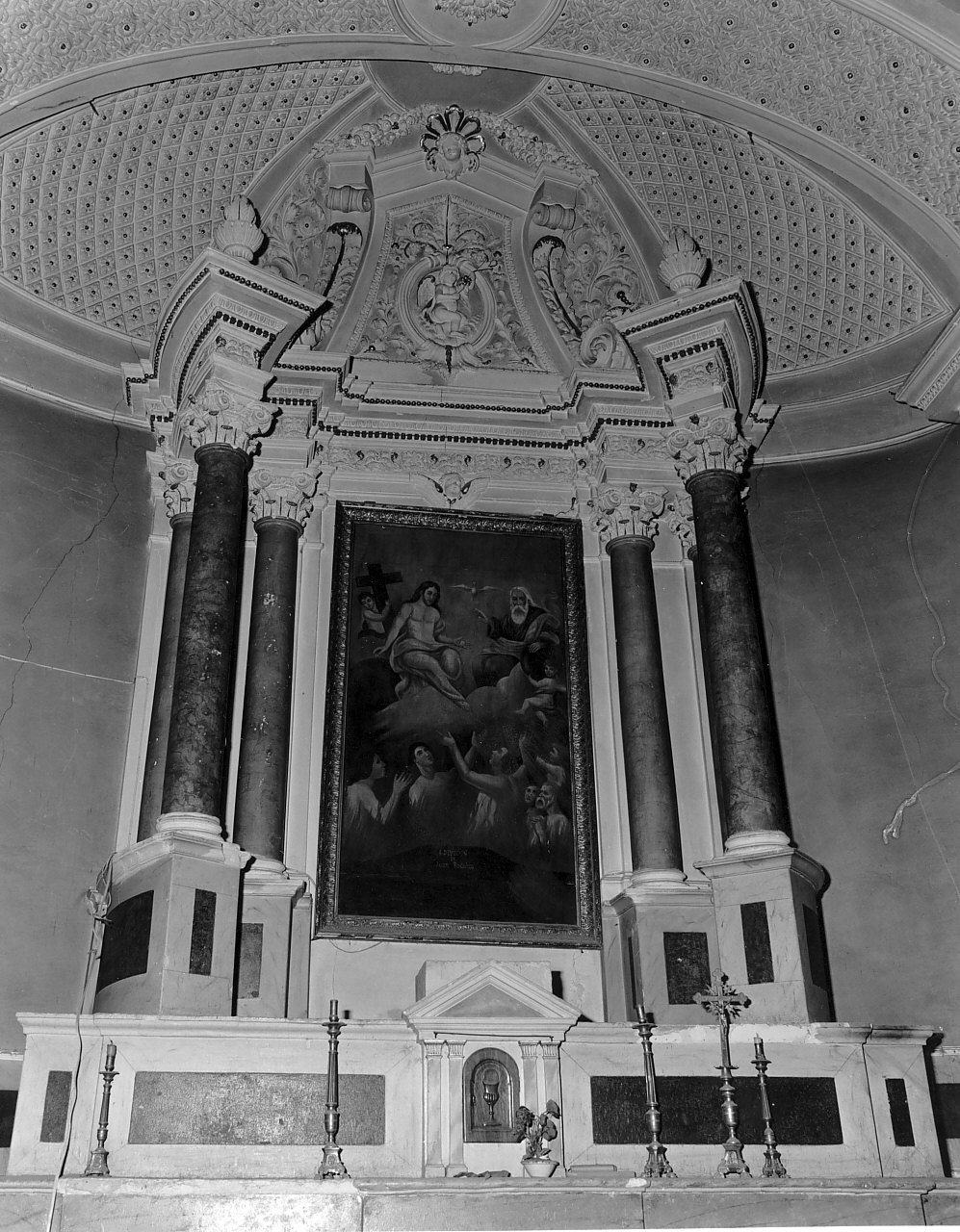 altare maggiore, opera isolata - bottega calabrese (inizio sec. XIX)