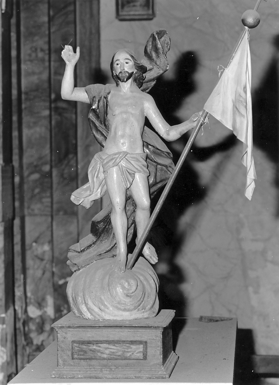 Cristo risorto (statua, opera isolata) - bottega calabrese (inizio sec. XIX)