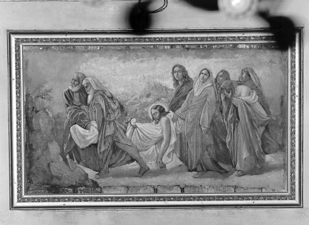 deposizione di Cristo nel sepolcro (dipinto, opera isolata) - ambito calabrese (inizio sec. XX)