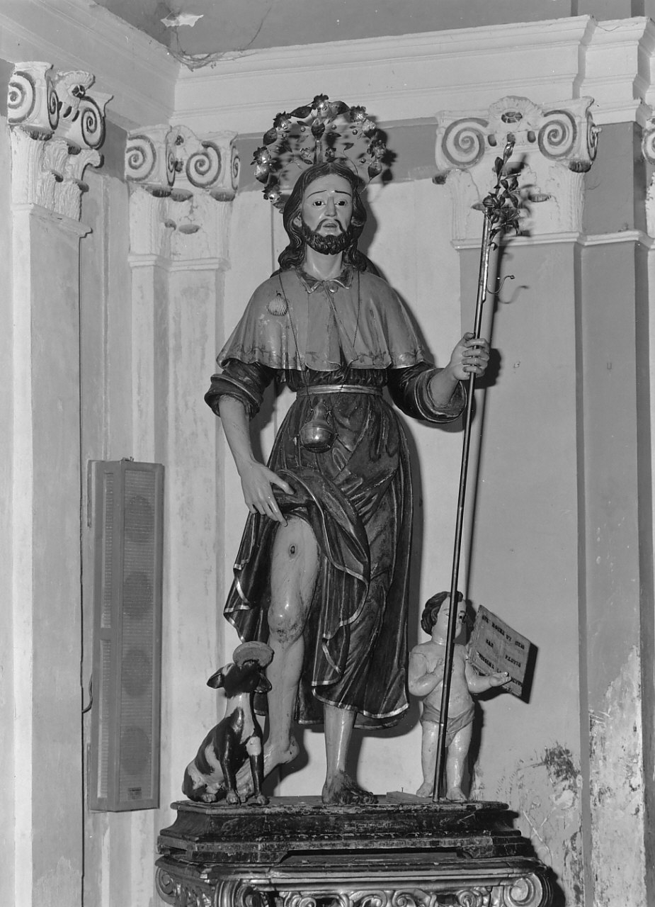 San Rocco (statua, opera isolata) - bottega Italia meridionale (fine/inizio secc. XVIII/ XIX)