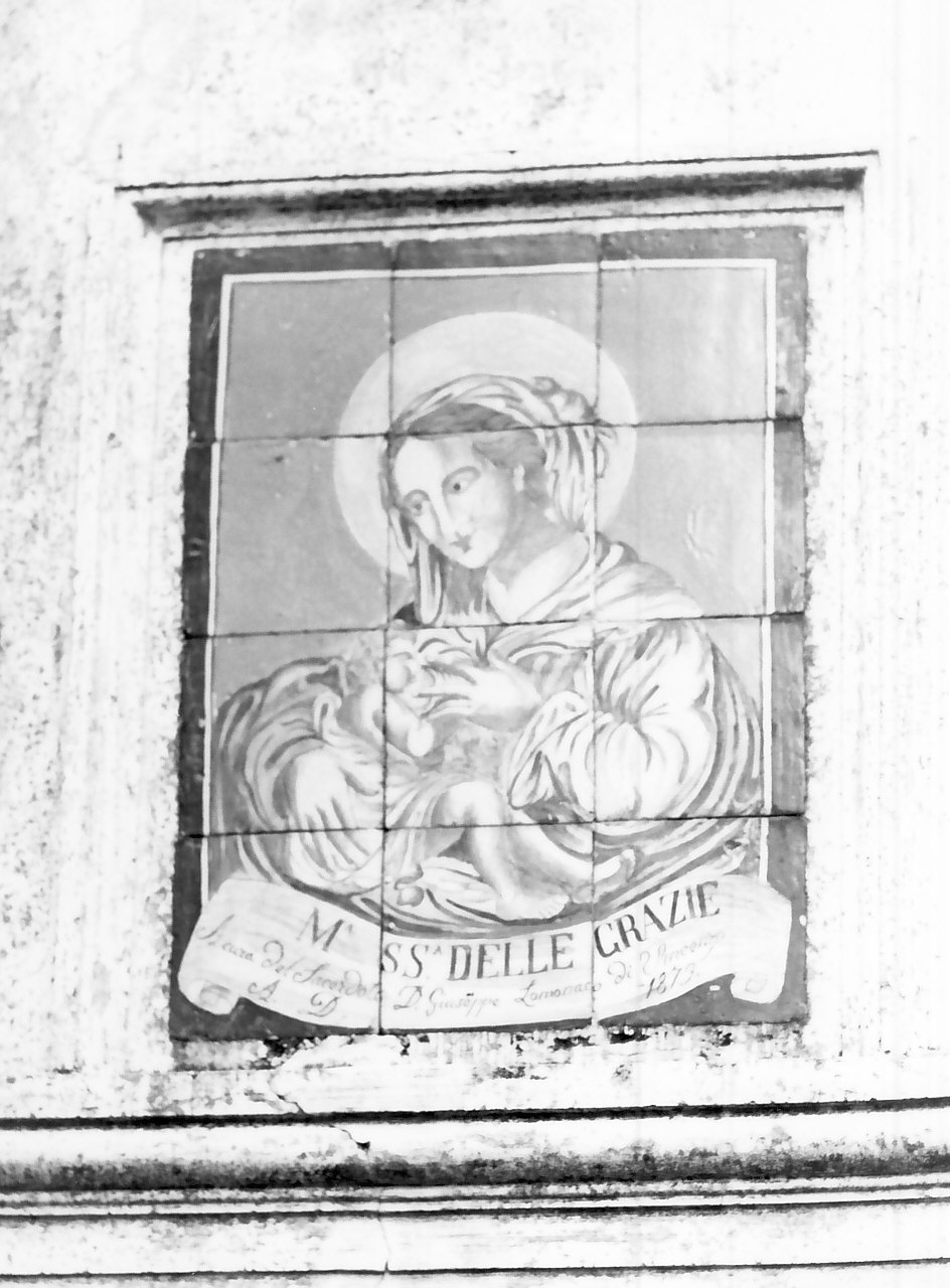 Madonna delle Grazie, Madonna con Bambino (dipinto, opera isolata) - bottega calabrese (sec. XIX)