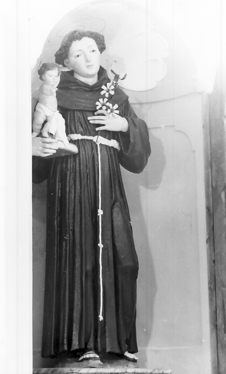 Sant'Antonio da Padova (statua, opera isolata) - bottega calabrese (sec. XIX)