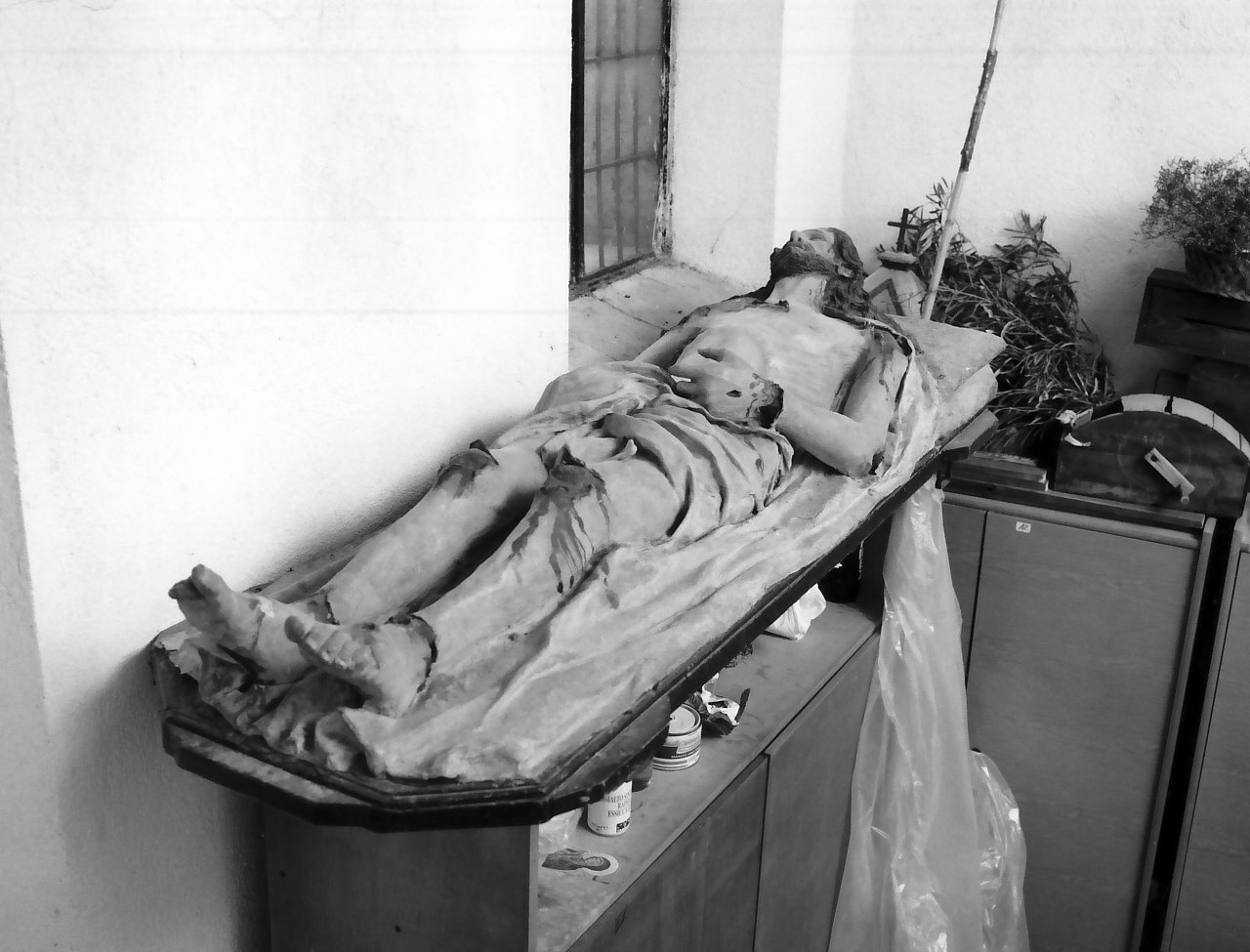 Cristo morto (statua) - bottega pugliese (?) (seconda metà sec. XIX)