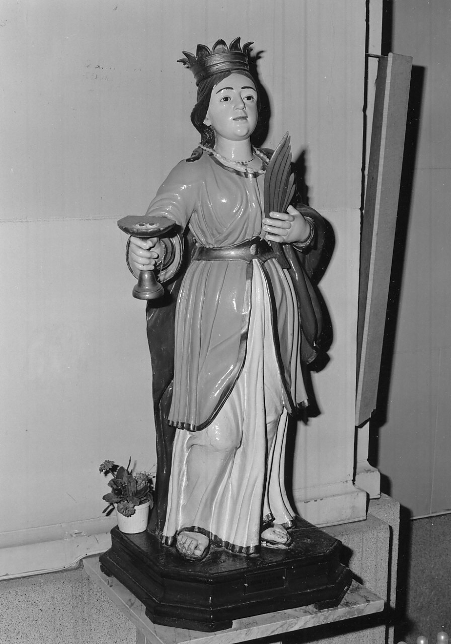Santa Lucia (statua, opera isolata) - bottega calabrese (sec. XIX)