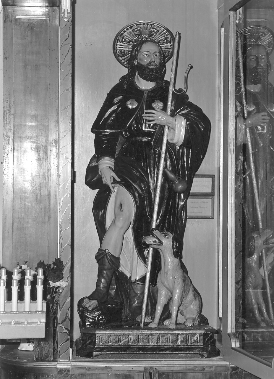 San Rocco (statua, opera isolata) - bottega Italia meridionale (fine/inizio secc. XVIII/ XIX)