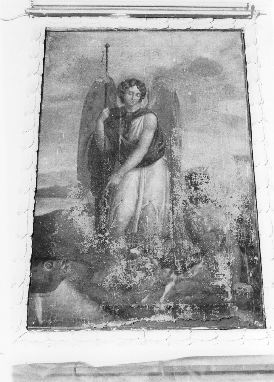 San Raffaele Arcangelo e Tobiolo (dipinto, opera isolata) - ambito calabrese (sec. XIX)