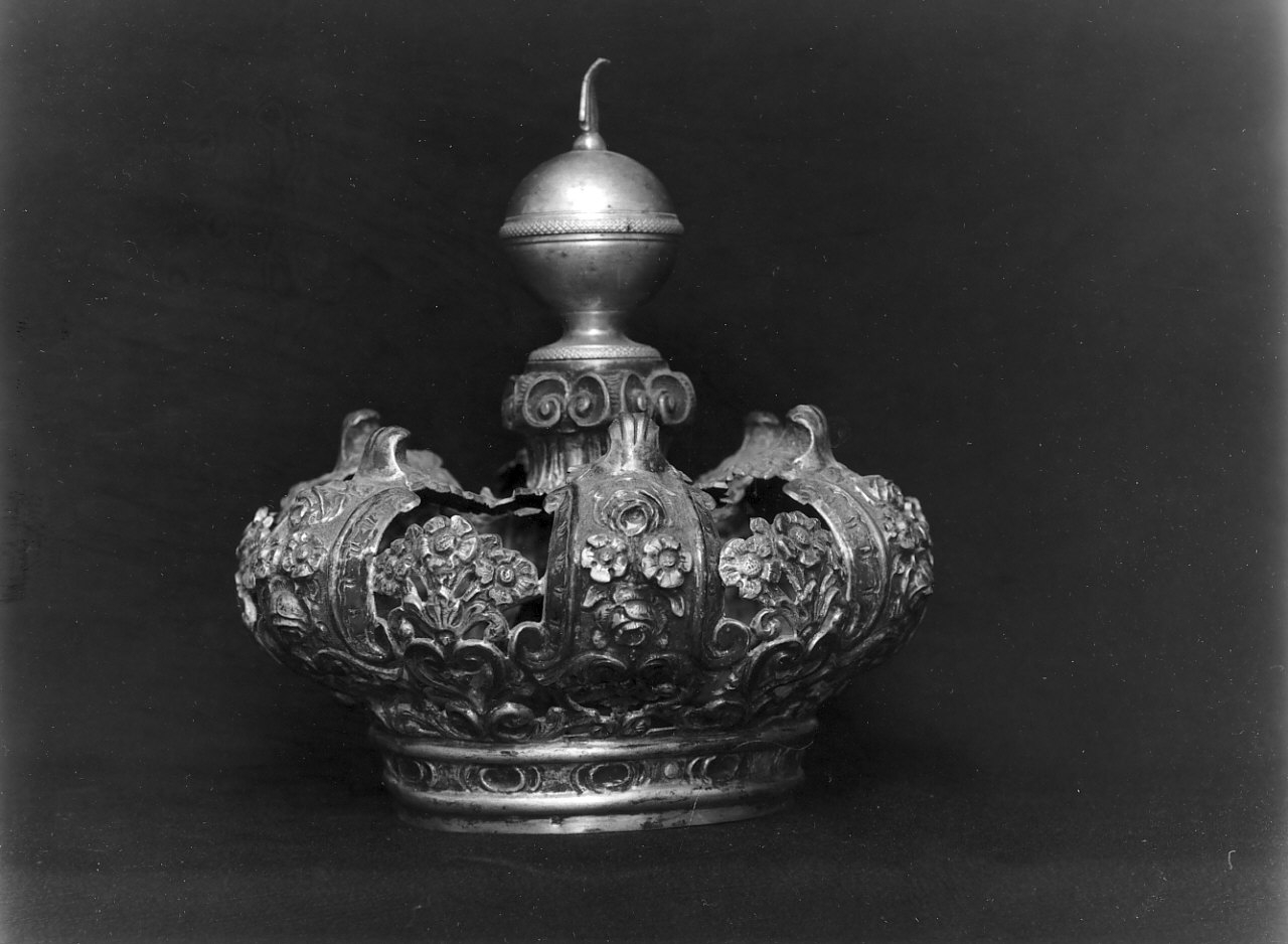 corona da statua, opera isolata - bottega calabrese (sec. XIX)