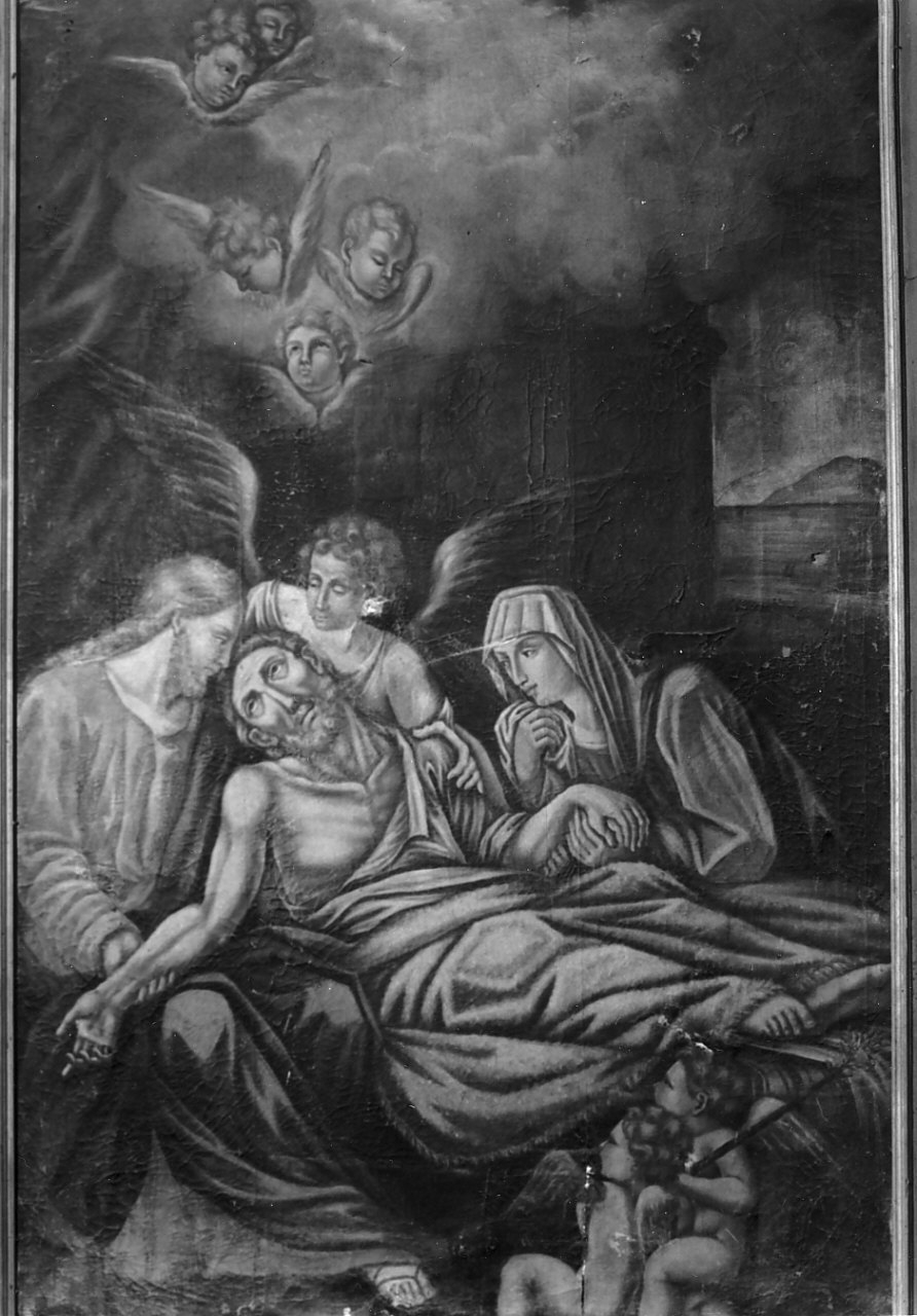 morte di San Giuseppe (dipinto, opera isolata) - ambito calabrese (sec. XIX)