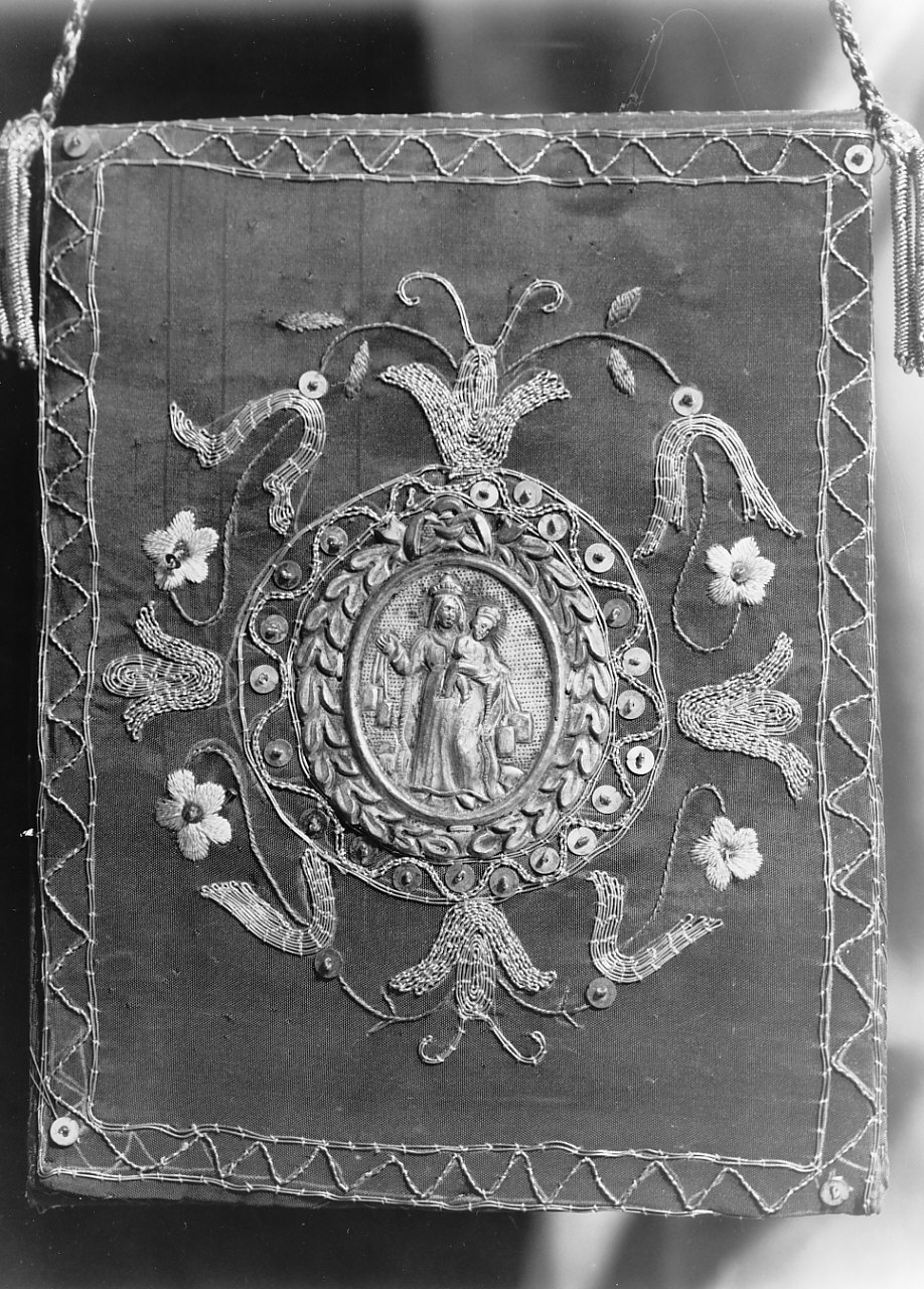 borsa per elemosine, opera isolata - bottega calabrese (fine sec. XIX)