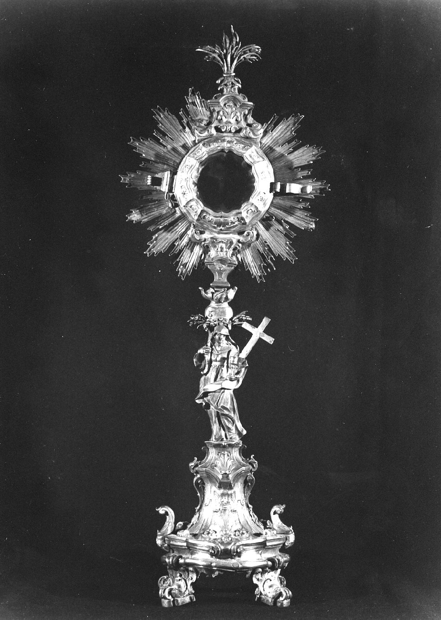 ostensorio - a raggiera, opera isolata - bottega napoletana (sec. XIX)