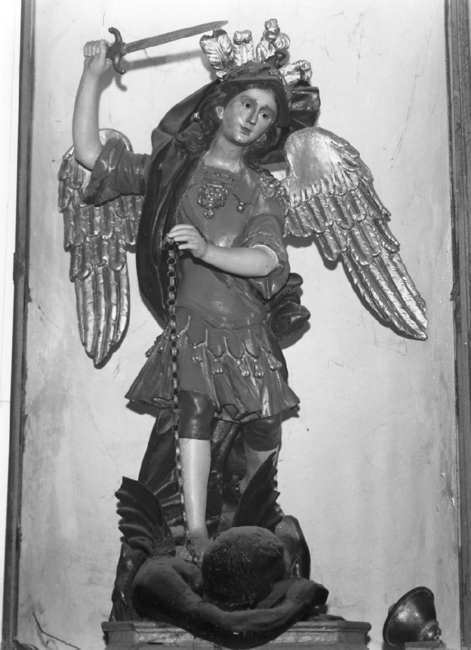 San Michele Arcangelo (statua, opera isolata) - bottega calabrese (fine/inizio secc. XVIII/ XIX)