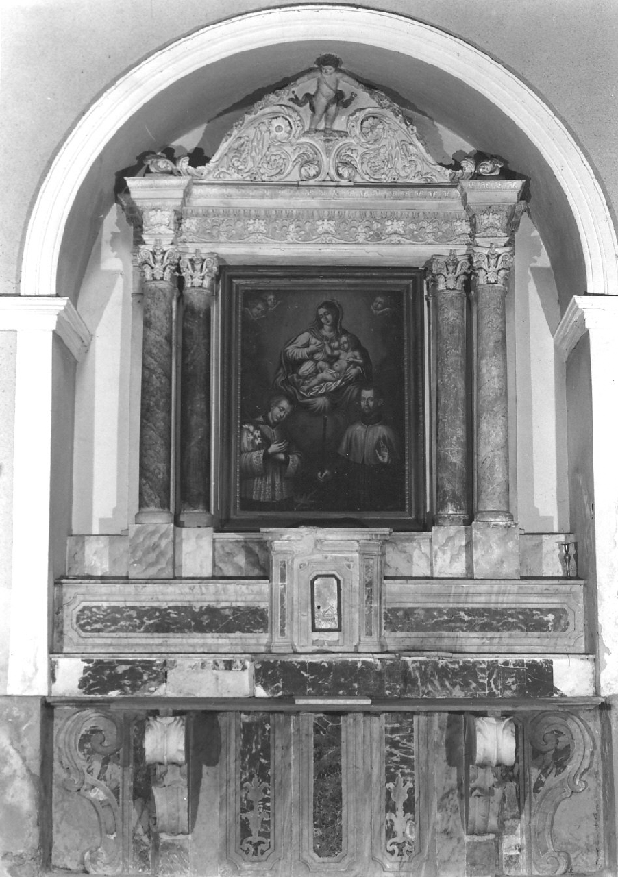 altare, opera isolata - bottega Italia meridionale (fine/inizio secc. XVIII/ XIX)