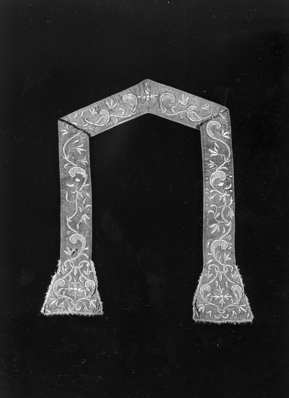 stola, elemento d'insieme - manifattura calabrese (sec. XVIII)