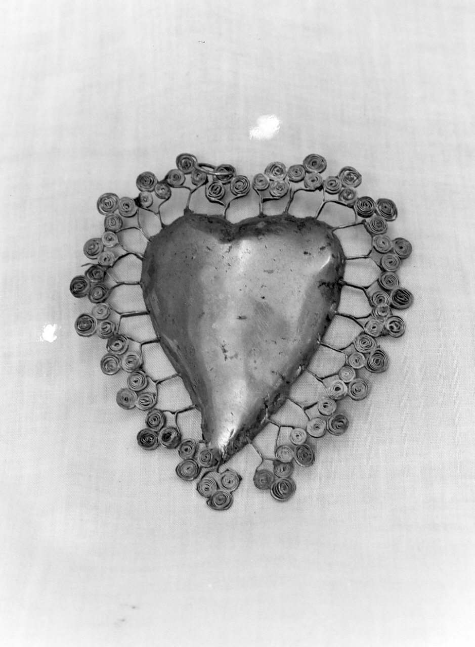 Sacro Cuore di Gesù (ex voto, opera isolata) - bottega calabrese (sec. XIX)