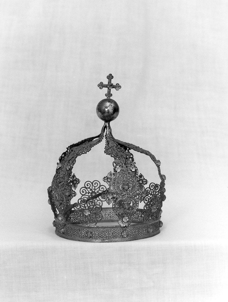corona da statua, opera isolata - bottega calabrese (fine sec. XIX)