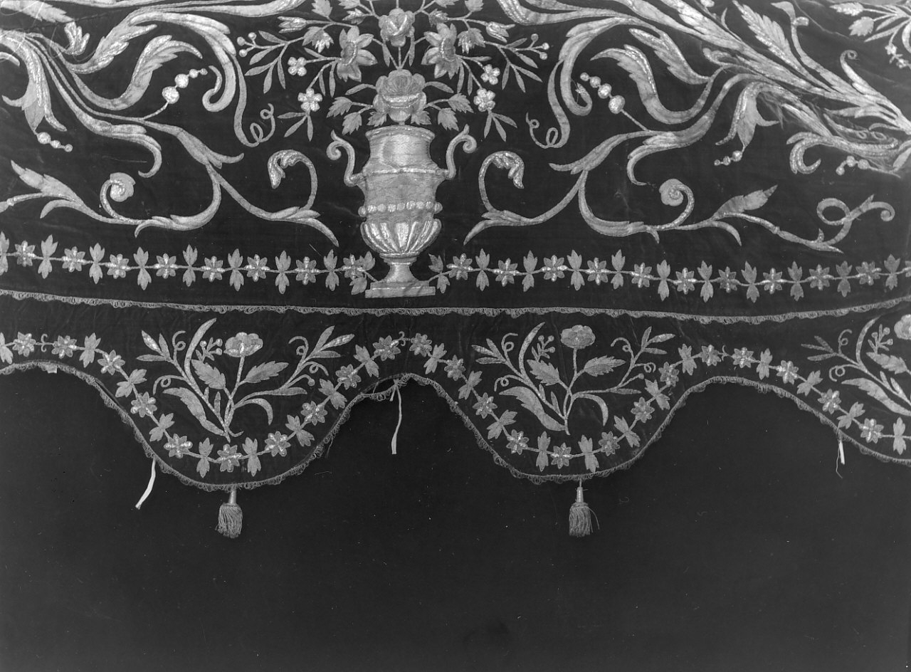 baldacchino, opera isolata - manifattura calabrese (fine sec. XIX)