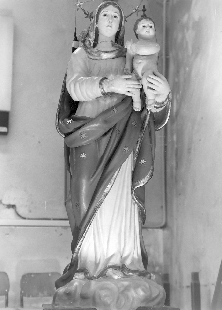 Madonna di Porto Salvo, Madonna con Bambino (statua, opera isolata) - bottega calabrese (sec. XIX)